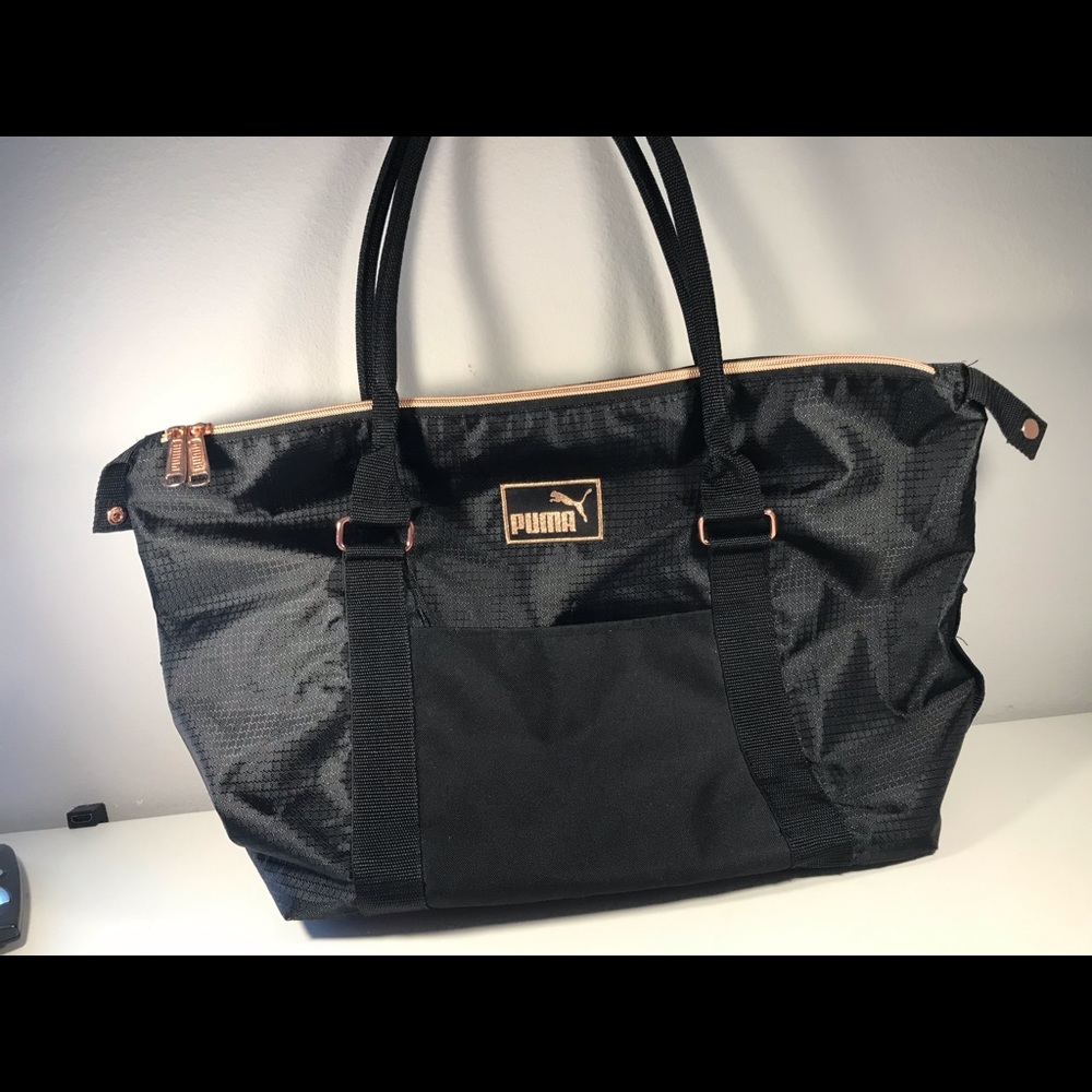 NEW Puma Women’s Everest Black Gold Bag Nylon